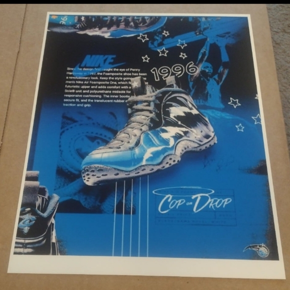 BRAND NEW! PENNY HARDAWAY 1996 BASKETBALL SHOES 8.5x11 ULTRA GLOSSY ART POSTER! - Picture 8 of 9